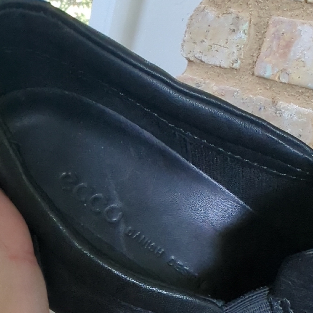 ECCO I Black Soft 7 Leather Woven Slip-On Sneaker Loafers, 5/36 - Picture 11 of 16